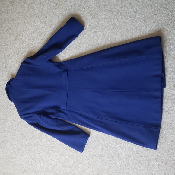 GUC Fashionbilt Long Cobalt Blue 100% Wool Coat, Size S. - Picture 3 of 11